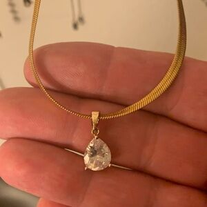 Cz Stainless Steel Necklace